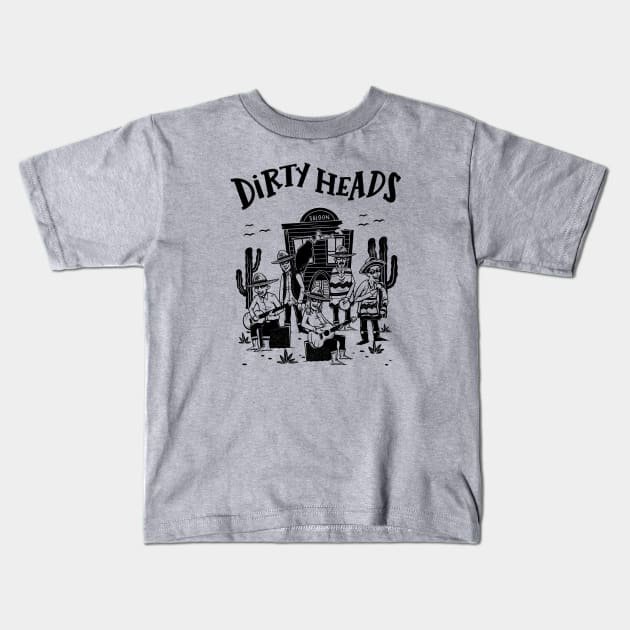 dirty heads Kids T-Shirt by One Shoot Crout Arts